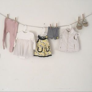 Lot of 9M baby girl clothes + free shoes